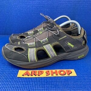 TEVA CHURNIUM Men`s Size 9 Black Grey Green Outdoor Water Sandal S/N 1000178
